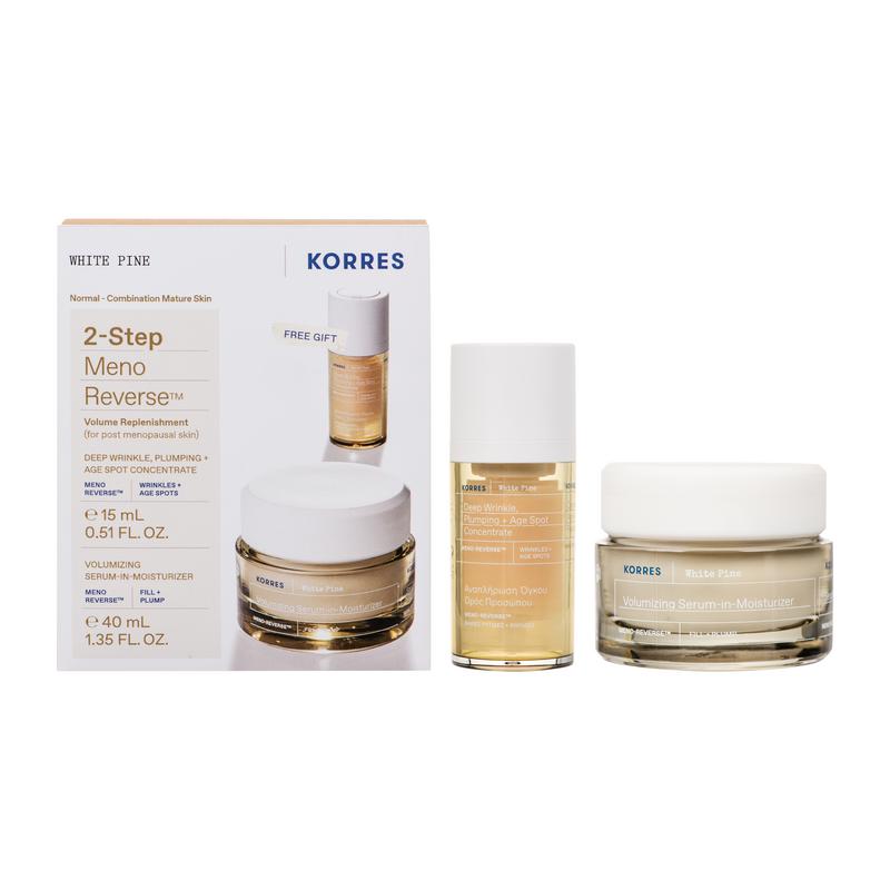 KORRES - PROMO PACK ΛΕΥΚΗ ΠΕΥΚΗ Αναπλήρωση Όγκου Κρέμα Ημέρας (serum in moisturizer) - 40ml PNM ΜΕ ΔΩΡΟ Ορό Προσώπου - 15ml